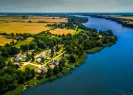 Luftaufnahme Seehof & Ruppiner See